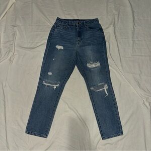 Distressed Blue Women's Jeans